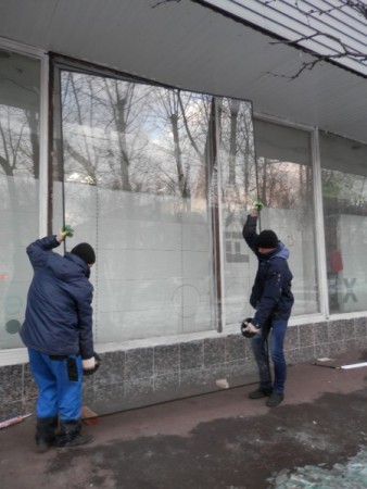 замена витринных стекол, магазин "Все по 38" Москва, ул. Маломосковская, д.  27